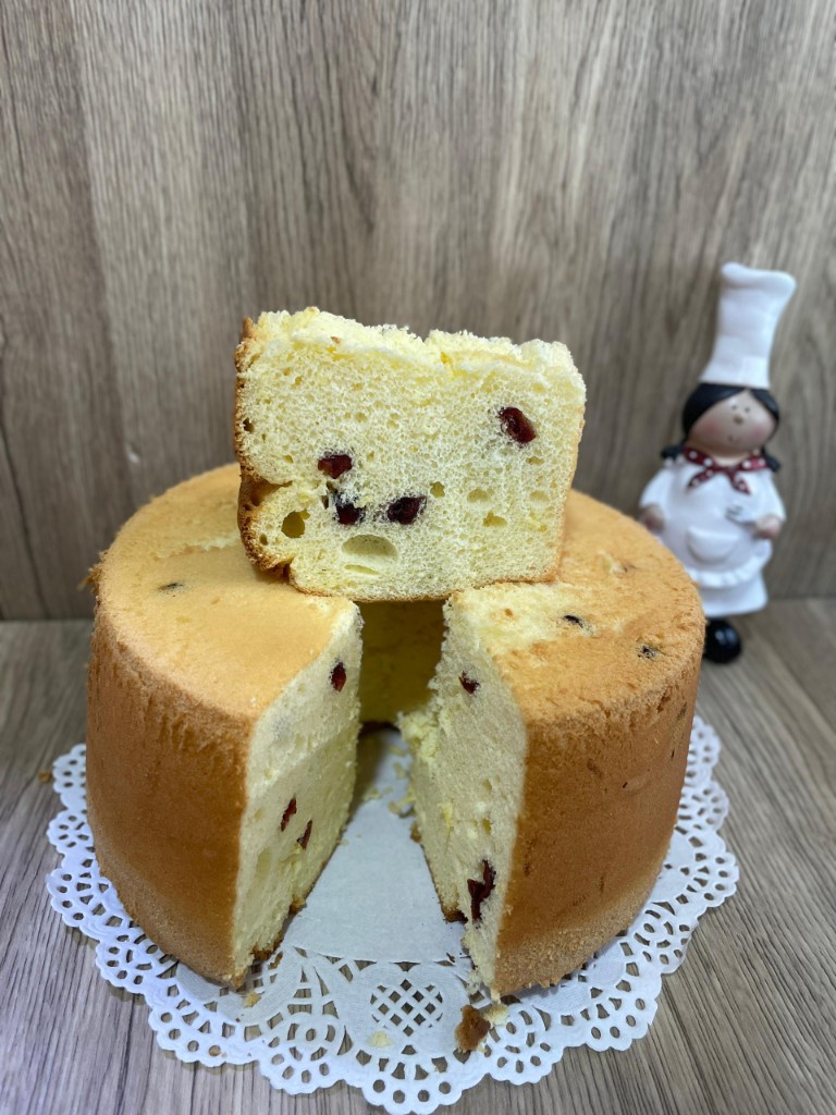 Japanese Lemon Cranberry chiffon